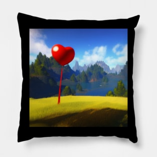 Valentine Wall Art - My heart waiting for you - Unique Valentine Fantasy Planet Landsape - Photo print, canvas, artboard print, Canvas Print and T shirt Pillow