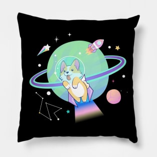 Astronaut Corgi Dog Lover Pillow