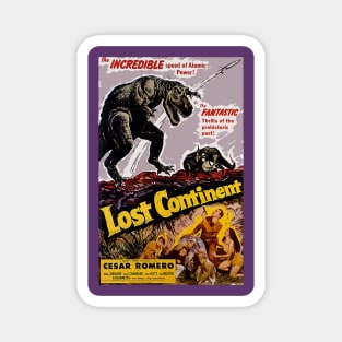 Classic Science Fiction Movie Poster - Lost Continent Magnet