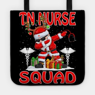 Christmas Tn Nurse Squad Reindeer Pajama Dabing Santa Tote
