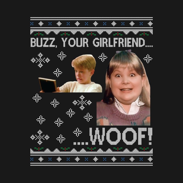 Home Alone Buzz Your Girlfriend Wood Christmas by Nova5