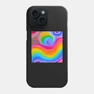 Rainbow Swirls 5 Phone Case