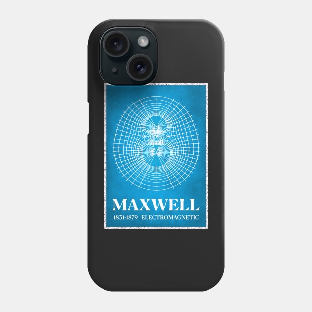 Magnetic lines James Clerk Maxwell electromagnetic waves Poster Phone Case by labstud