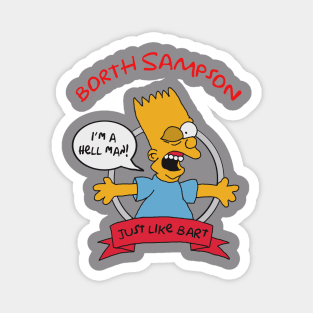 Borth Sampson "I'm a Hell Man!" Magnet