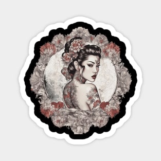 Exotic Elegance Asian Beauty Magnet