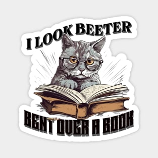 I Look Better Bent Over A Book Magnet