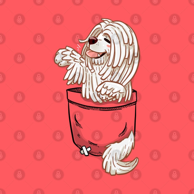 Pocket Cute Komondor Dog by TechraPockets