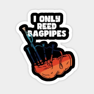 BAGPIPE RETRO COLORS Magnet