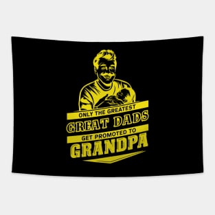 Only The Best Dads Get Promoted To Grandpa Tapestry