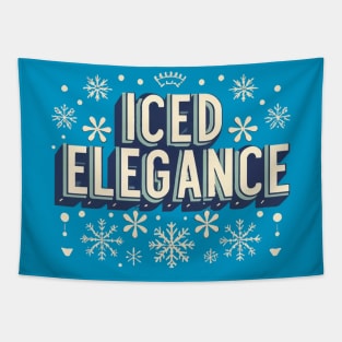 iced Elegance - Winter Themed desin Tapestry