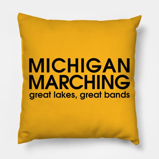 Michigan Marching Pillow by mimarching