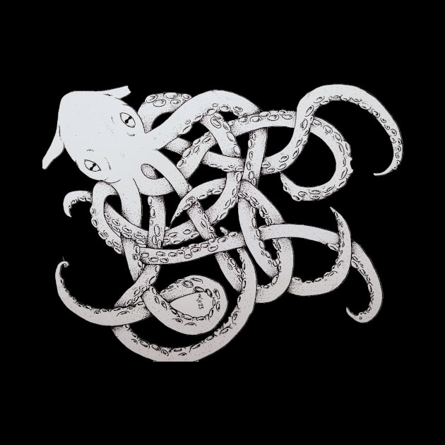 Twisted Vampire Octopus - White by Sweet K