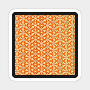 Orange Burst Pattern by Ginette Callaway Magnet