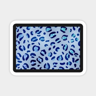 Blue shinny glitter Magnet