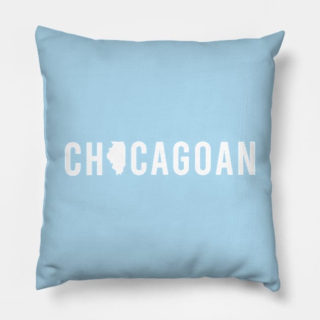 Proud Chicagoan | Chicago, Illinois Pride Pillow by GreatLakesLocals