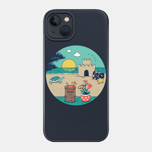 Video game beach - Beach - Phone Case