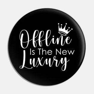 Social Media Detox - Offline is the new Luxury Pin