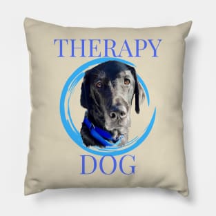 Therapy Dog Black Lab Pillow