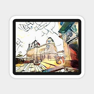 Kandinsky meets Cartagena, motif 4 Magnet