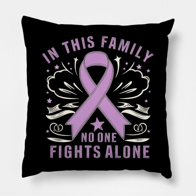 in this family no one fights alone Pillow by mdr design