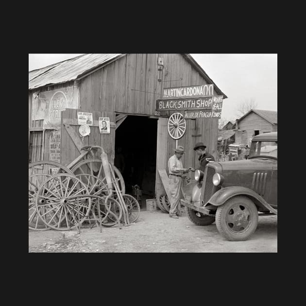 Blacksmith Shop, 1939. Vintage Photo by historyphoto