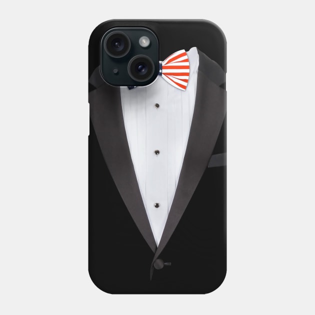 American Flag Bow Tie Funny Tuxedo T-shirt Phone Case by ChattanoogaTshirt