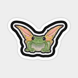 cute, pretty, fairy frog sticker Magnet