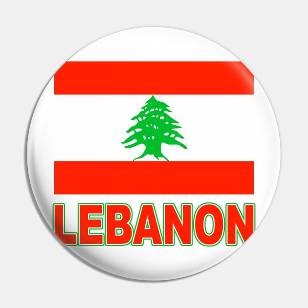 The Pride of Lebanon - Lebanese Flag Design Pin by Naves