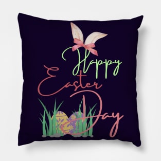 HAPPY EASTER FUNNY BUNNY Pillow