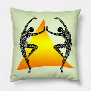 Ballerina Dancers with Triangle Pillow