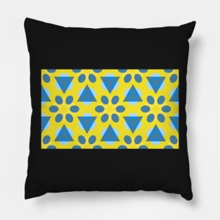 Bright Yellow Pattern Pillow