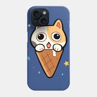 Cat ice cream Phone Case