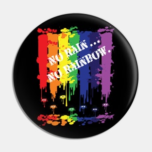 NO RAIN NO RAINBOW Pin