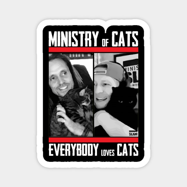 Ministry Of Cats - Ministry Of Slam Magnet by Voodoo Rocks Merch