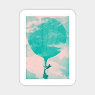 War Balloon In Mint And Pink Magnet