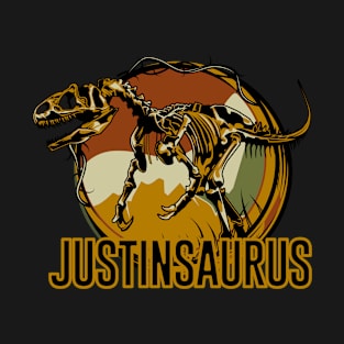 Justinosaurus Justin Dinosaur T-Rex T-Shirt