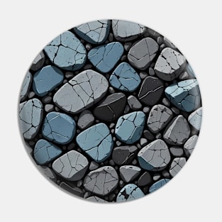 A coloured stone pattern Pin