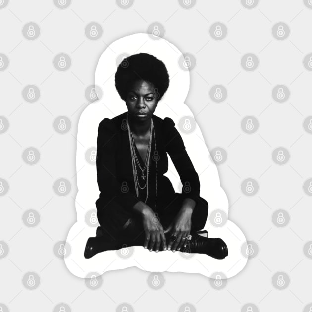 Nina Simone Magnet by UrbanLifeApparel