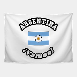 ⚽ Argentina Football, República Argentina Flag, Team Spirit Tapestry