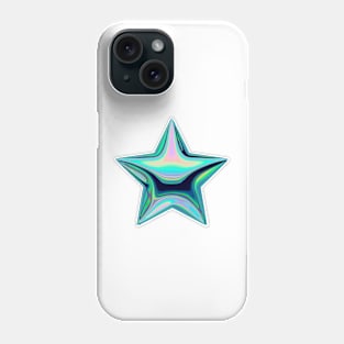 Silver star balloon Phone Case