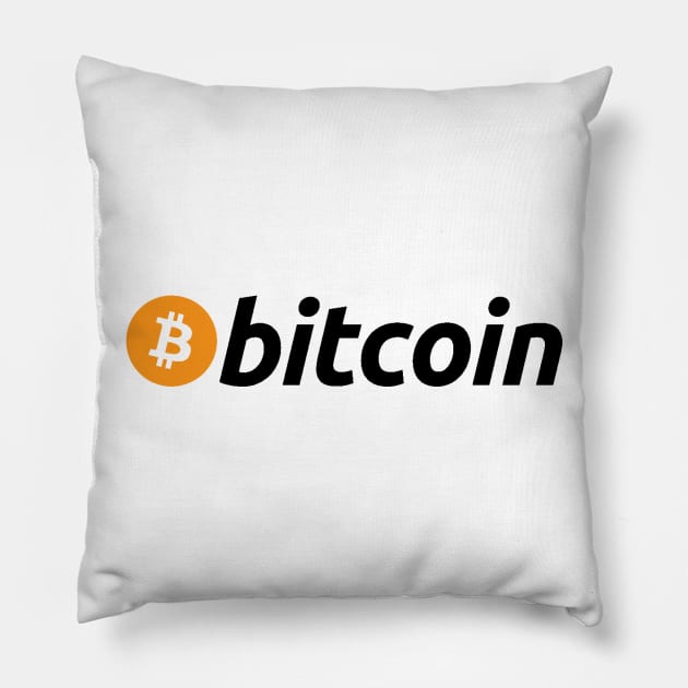 Bitcoin logo full Pillow by MacJoris