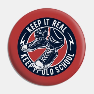 Old School Shoes Pin