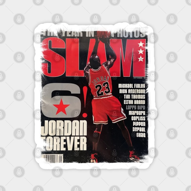 MJ CLASSIC - SLAM MAG Magnet by Buff Geeks Art