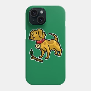 Dog Playing Fetch Phone Case