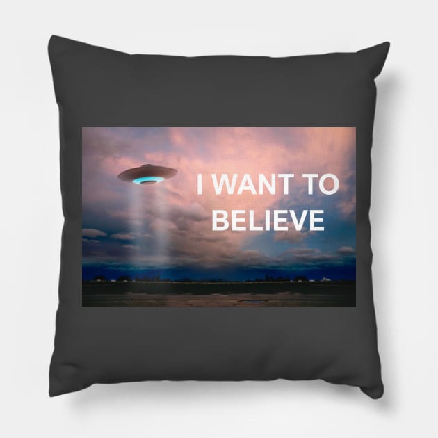 I Want to Believe Abduction Pillow by Starbase79