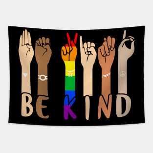 Sign Language Hand Talking LGBT Gay Les Pride ASL Tapestry