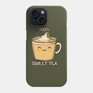 100% Sweet Tea Funny Pun Phone Case