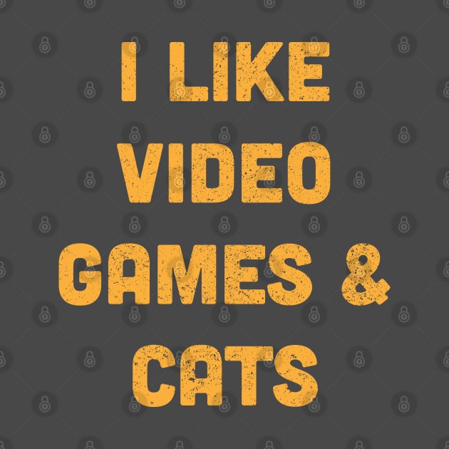 I Like Video Games & Cats by Commykaze