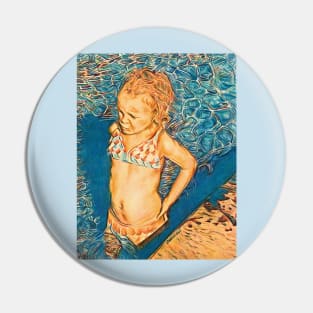 Pool Girl Pin