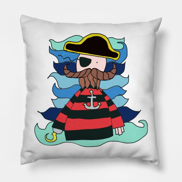 Pirate Pillow by Jonesyinc